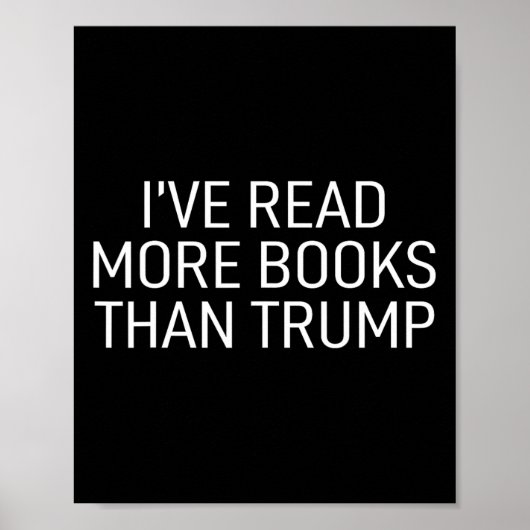 Poster Lire Plus De Livres Que Trump (Devant)
