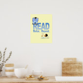 Poster Lire, Se détendre et Répéter (Cuisine)