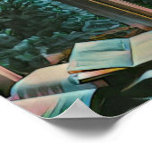 Poster Lire un cadeau d'illustration (Coin)