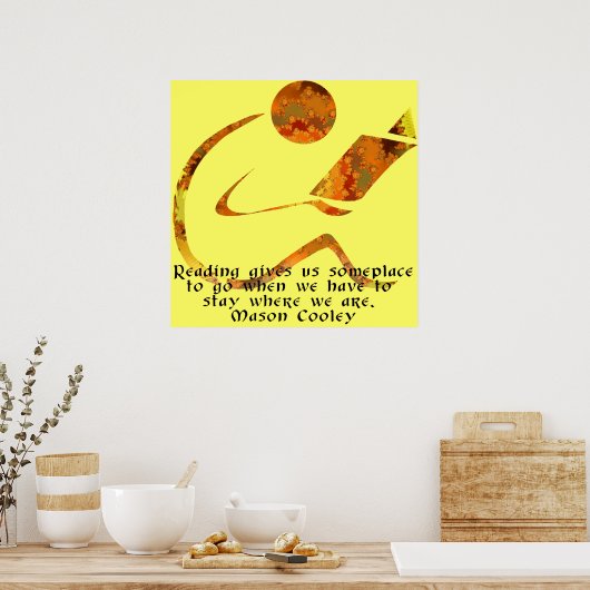 Poster Lire un devis en or Imprimer (Cuisine)