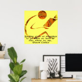 Poster Lire un devis en or Imprimer (Bureau à domicile)