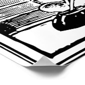 Poster Lire un livre (Coin)