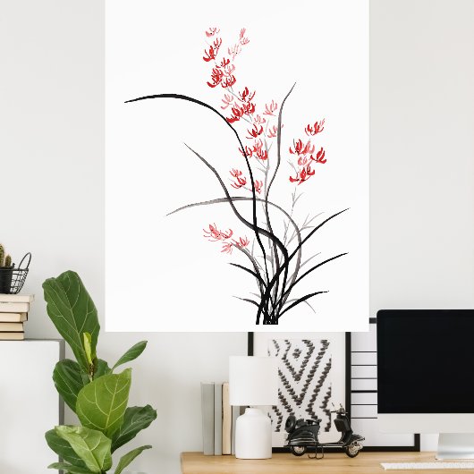 Poster L'iris chinois traditionnel - un (Bureau à domicile)