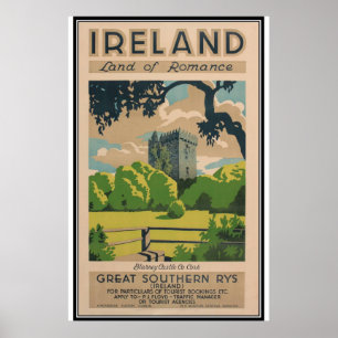 Poster L'Irlande vintage -