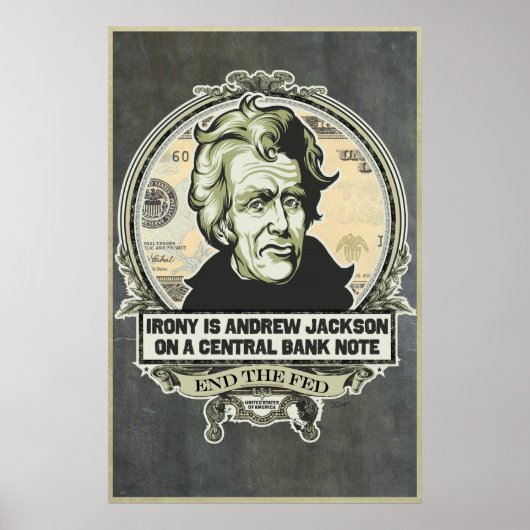 Poster L'ironie c'est que Jackson sur une note de banque (Devant)