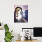 Poster Lisbonne Azulejos Carreaux Architecture Photo (Bureau à domicile)