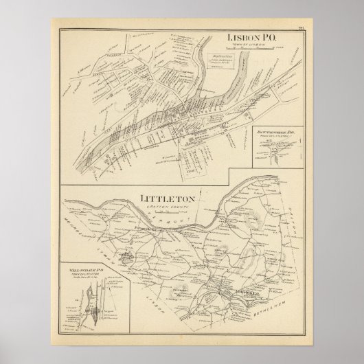 Poster Lisbonne, Littleton (Devant)