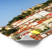 Poster Lisbonne Miradouro Château Vue Architecture Photo (Coin)