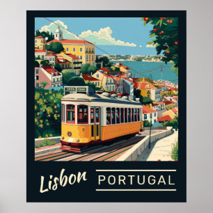 Poster Lisbonne Portugal