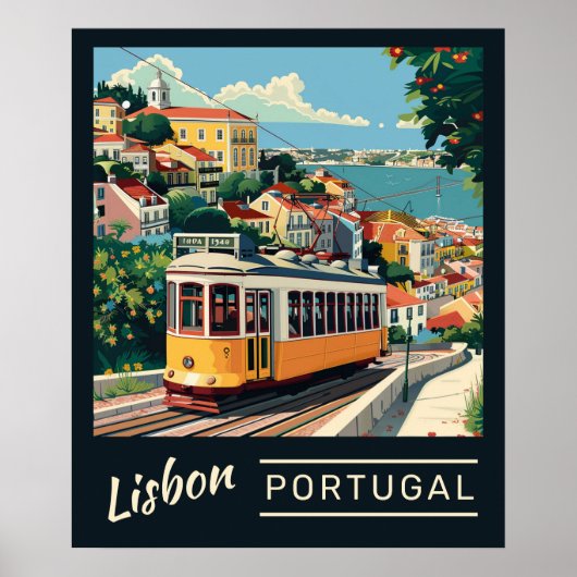Poster Lisbonne Portugal (Devant)