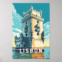 Lisbonne Portugal Belem Tour Voyage Art Vintage