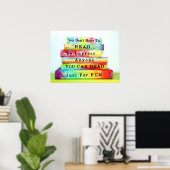 Poster Lisez Juste Pour Vous Amuser (Bureau à domicile)