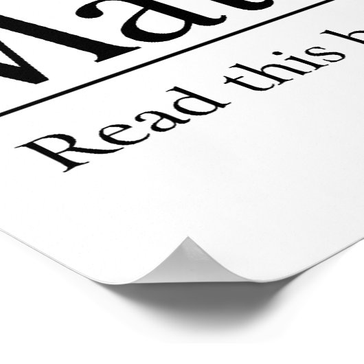 Poster Lisez la Bible Matthieu 5:1-12 (Coin)