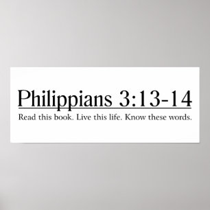 Poster Lisez la Bible Philippiens 3:13-14