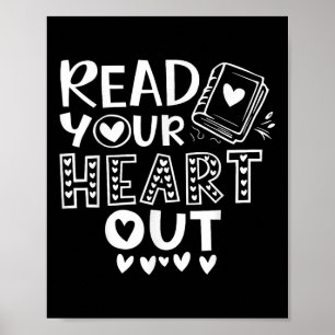 Poster Lisez Votre Coeur Mignonne Pour Professeur Femmes 