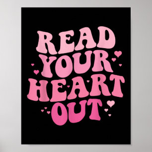 Poster Lisez votre coeur Valentine Librarian Bookworm B