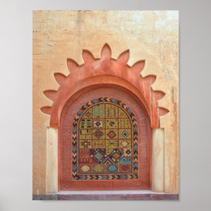 Poster l'Islam arabe du Maroc d'arcade d'architecture de