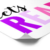 Poster Lisons Chambre Rose Violet (Coin)