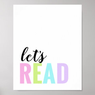 Poster Lisons Playroom Pastel Rainbow