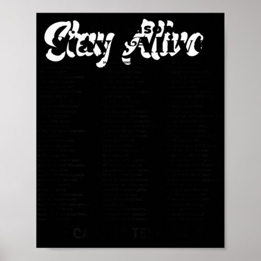 Poster List Of 99 Reasons To Stay Alive Mental Health A (Devant)