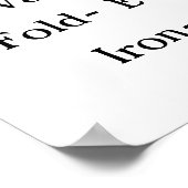 Poster Liste de blanchisserie (Coin)