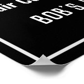 Poster Liste de prix du bar (Coin)