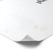 Poster Liste de prix du salon de beauté Vintage (Coin)