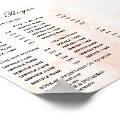 Poster Liste de prix du salon de beauté Vintage (Coin)