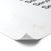 Poster Liste de prix du salon de beauté Vintage (Coin)