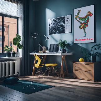 Poster Liste de ruses de skateboard