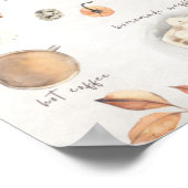 Poster Liste des compartiments en stock automne (Coin)