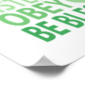 Poster Listen Obey and Be Blessed (Coin)