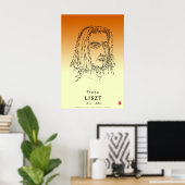 Poster Liszt : Face à la musique (Bureau à domicile)