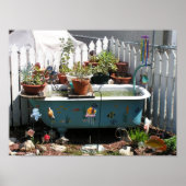 Poster Lit à fleurs (Devant)