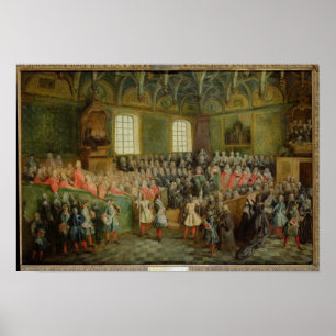 Poster Lit de justice tenu au Parlement