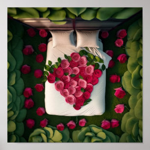 Poster Lit de Rose