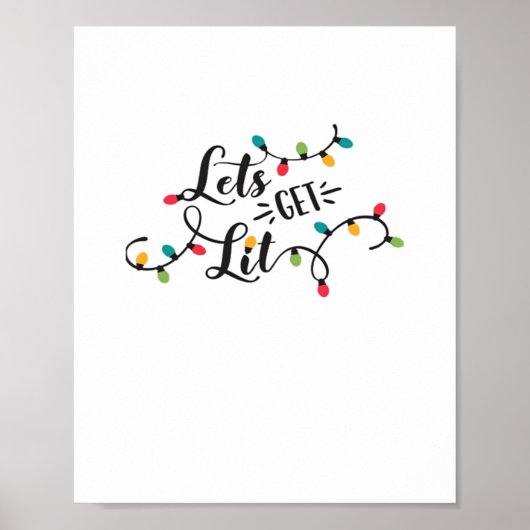 Poster Lit Drôle Pun de Noël Classique (Devant)