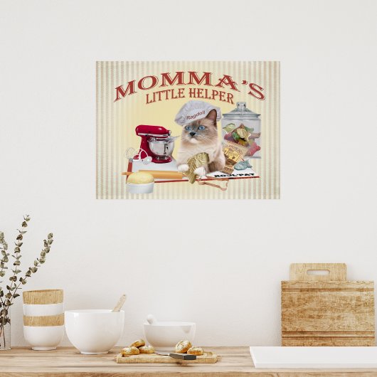 Poster "Lit Helper" de Ragdoll Momma (Cuisine)