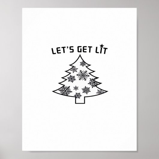 Poster Lit Noël Arbre de Noël Lumières de vacances Essent (Devant)