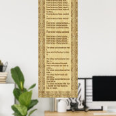 Poster Litanie d'humilité (Bureau à domicile)