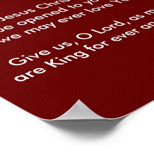 Poster litanie du saint nom de jésus (Coin)