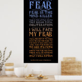 Poster Litany Against Fear Dune 2021 (Cuisine)