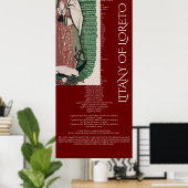 POSTER LITANY DE LORETO (Bureau à domicile)