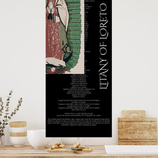 POSTER LITANY DE LORETO (Cuisine)