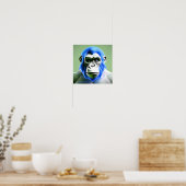 Poster LITE EXISTENTIELLE Ape Blue (Cuisine)