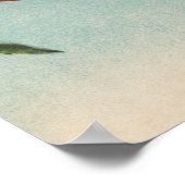 Poster Lithographie de chromo de fruits de PeachFruitStat (Coin)