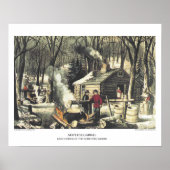 Poster Lithographie de Currier & Ives : Érable (Devant)