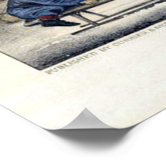 Poster Lithographie De Currier & Ives : Un Voyage À L'Éco