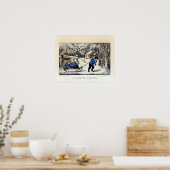 Poster Lithographie De Currier & Ives : Un Voyage À L'Éco (Cuisine)