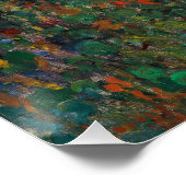 Poster Lits à fleurs à Vétheuil - Claude Monet (Coin)